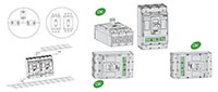 Ex9 Series M4 Molded Case Circuit Breakers - Reverse Feed Allowed (Mounting Positions)